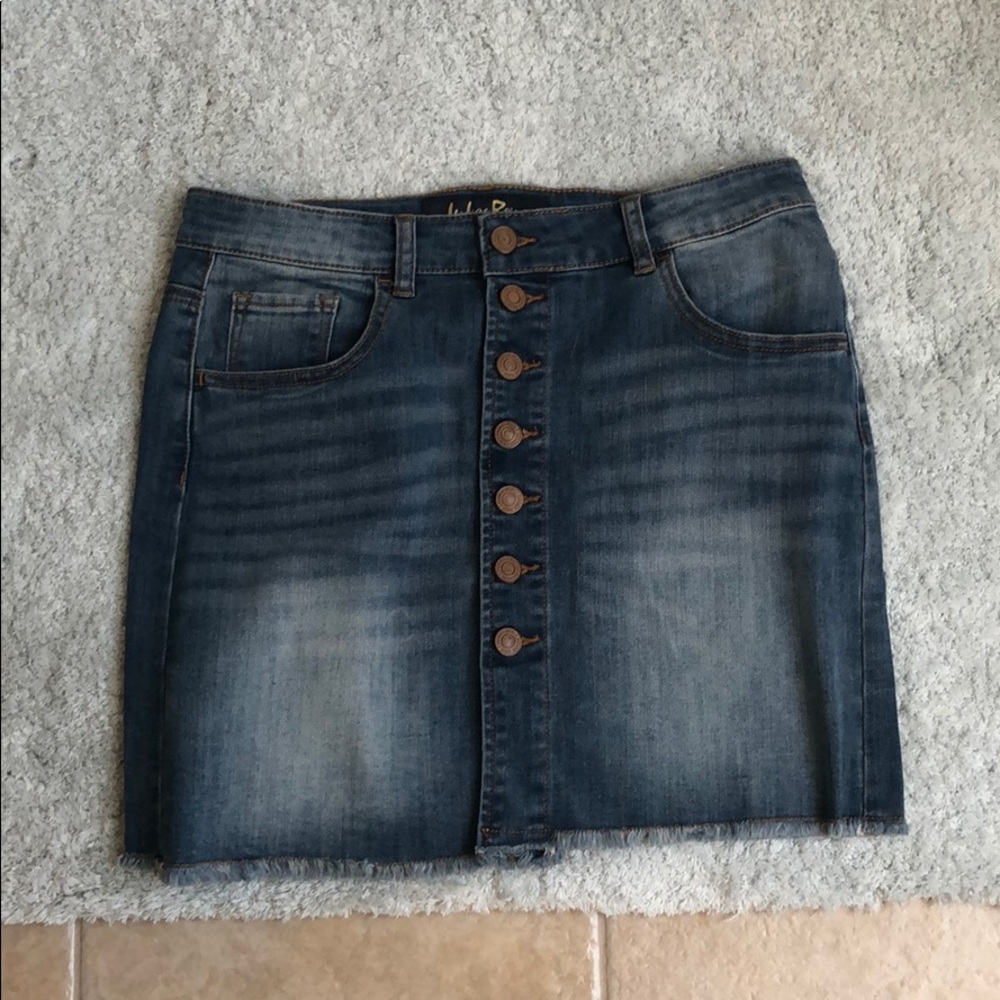Button up jean skirt
